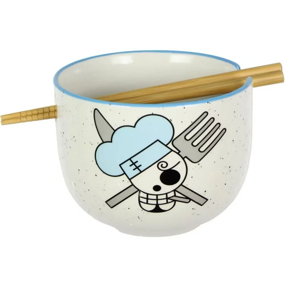 One Piece Ramen Bowl Set with Reusable Chopsticks 14oz